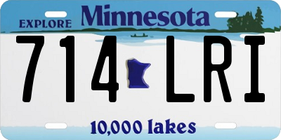 MN license plate 714LRI