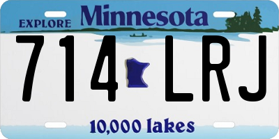 MN license plate 714LRJ