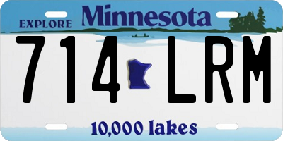 MN license plate 714LRM