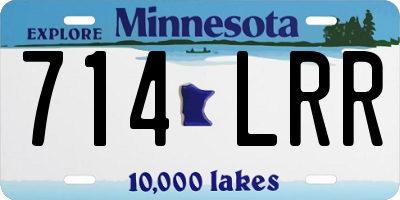 MN license plate 714LRR