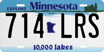 MN license plate 714LRS