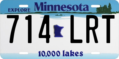 MN license plate 714LRT