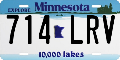 MN license plate 714LRV