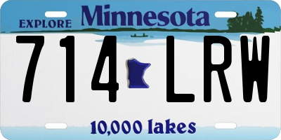 MN license plate 714LRW