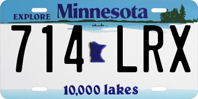 MN license plate 714LRX