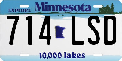 MN license plate 714LSD