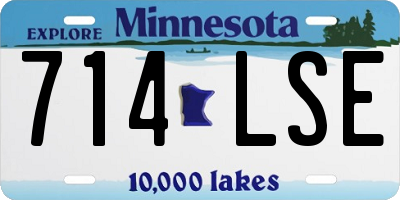 MN license plate 714LSE