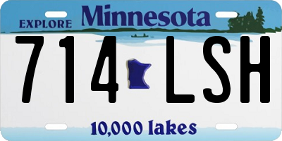 MN license plate 714LSH