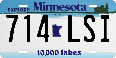 MN license plate 714LSI