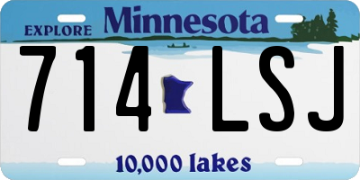 MN license plate 714LSJ
