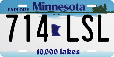 MN license plate 714LSL