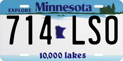 MN license plate 714LSO
