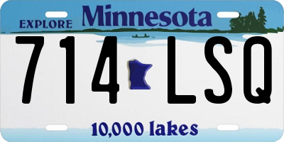 MN license plate 714LSQ