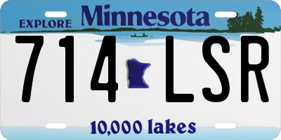 MN license plate 714LSR