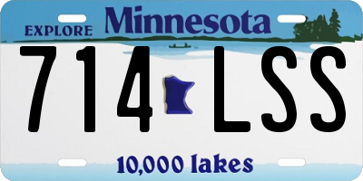 MN license plate 714LSS