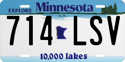 MN license plate 714LSV