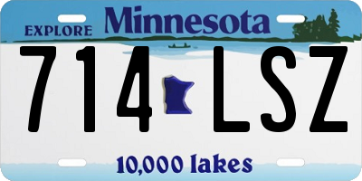 MN license plate 714LSZ