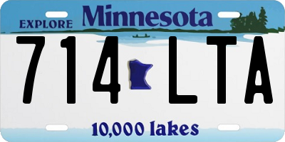 MN license plate 714LTA