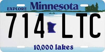 MN license plate 714LTC