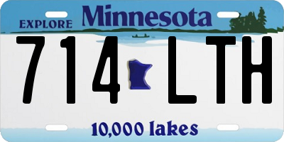 MN license plate 714LTH