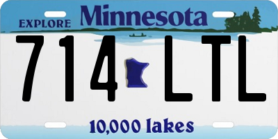 MN license plate 714LTL