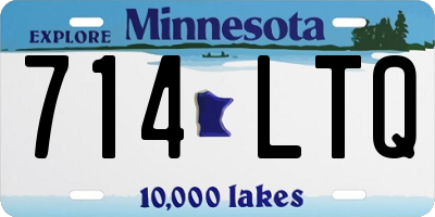 MN license plate 714LTQ