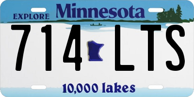 MN license plate 714LTS