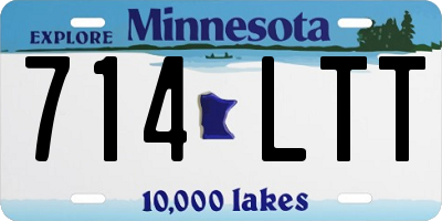 MN license plate 714LTT