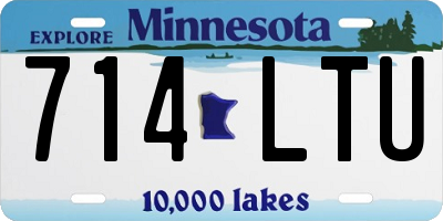 MN license plate 714LTU