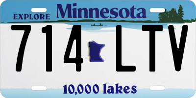 MN license plate 714LTV