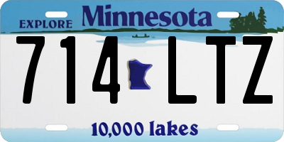 MN license plate 714LTZ