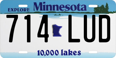 MN license plate 714LUD
