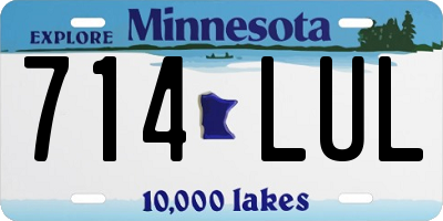 MN license plate 714LUL