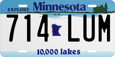 MN license plate 714LUM