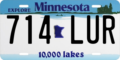 MN license plate 714LUR