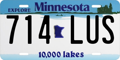 MN license plate 714LUS