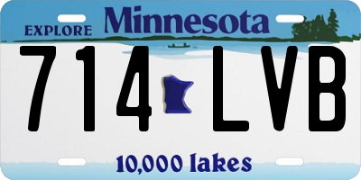 MN license plate 714LVB