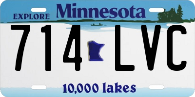 MN license plate 714LVC