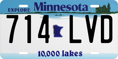 MN license plate 714LVD