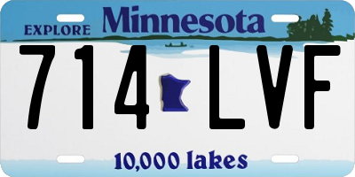 MN license plate 714LVF