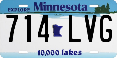 MN license plate 714LVG