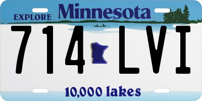 MN license plate 714LVI
