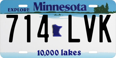 MN license plate 714LVK