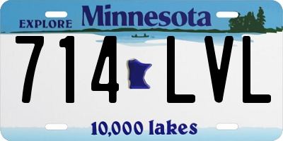 MN license plate 714LVL
