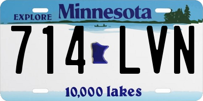 MN license plate 714LVN