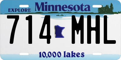 MN license plate 714MHL
