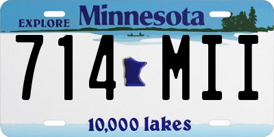 MN license plate 714MII