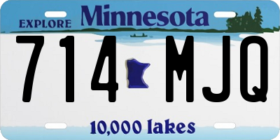 MN license plate 714MJQ
