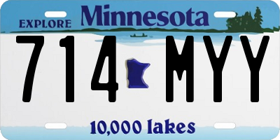 MN license plate 714MYY