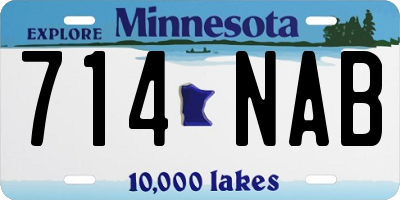 MN license plate 714NAB